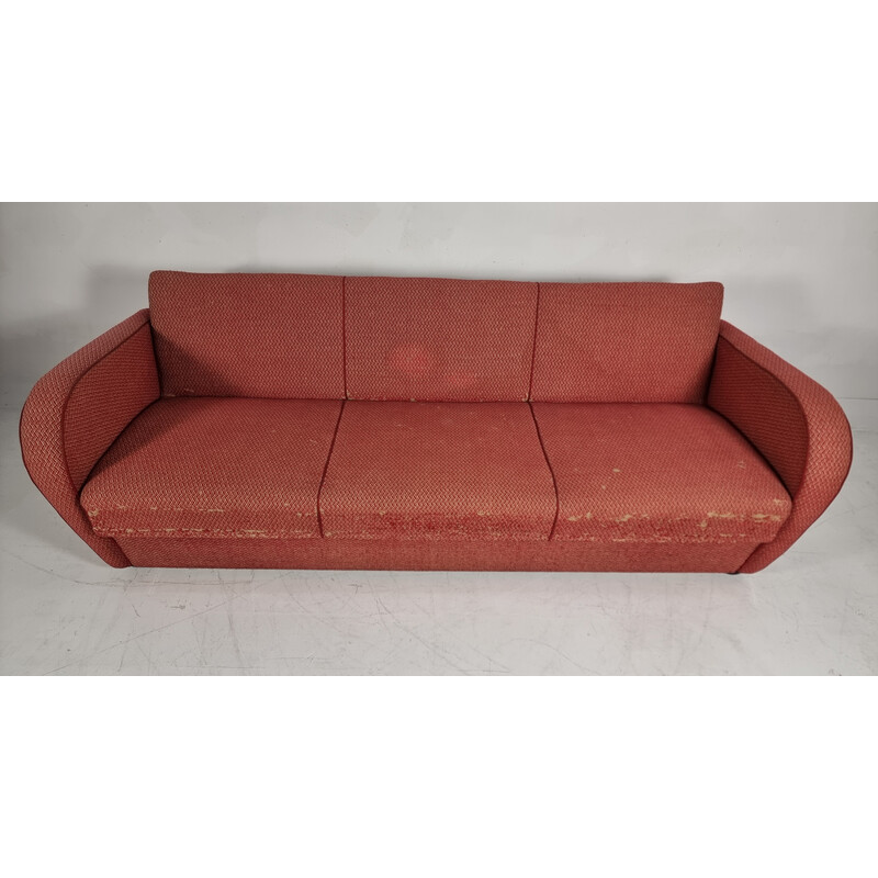 Vintage Art Deco 3-seater sofa model H363 by Jindřich Halabala, 1930