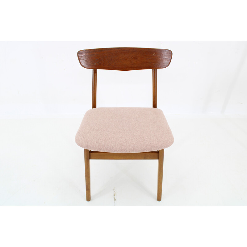 Set of 3 vintage teak chairs, Denmark 1960