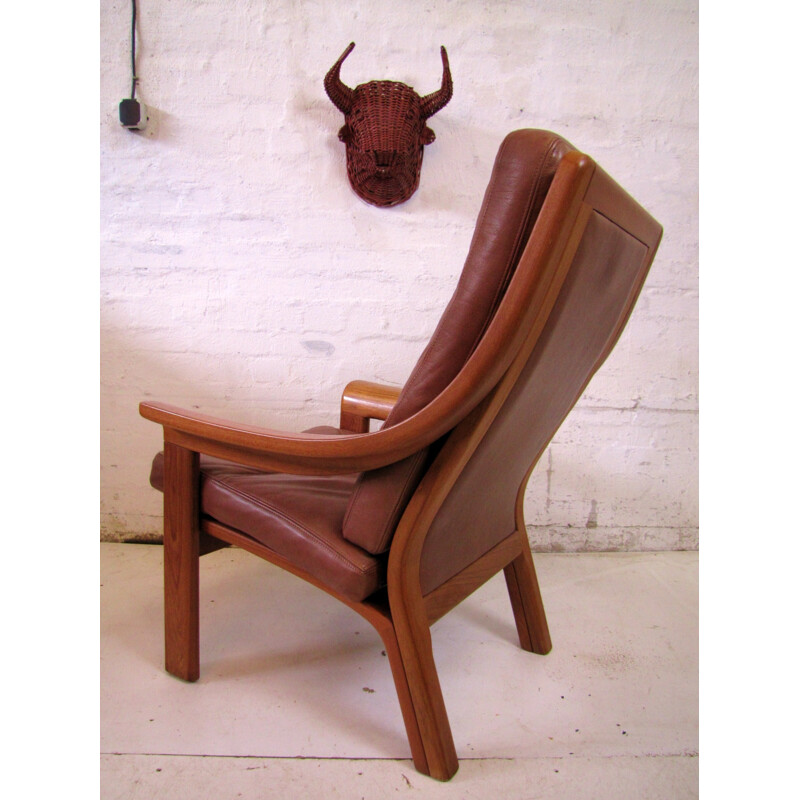 Pair of Danish teak armchairs for Poul Jeppesen - 1980s