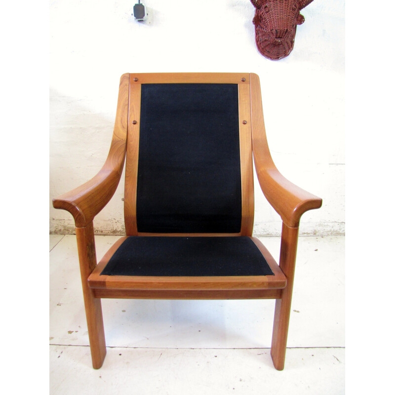 Paire de fauteuils danois en teck pour Poul Jeppesen - 1980