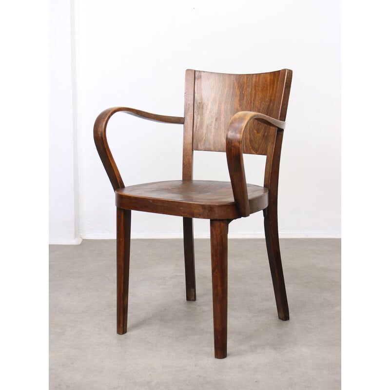 Vintage model B47 armchair in bent wood by Michael Thonet, 1920