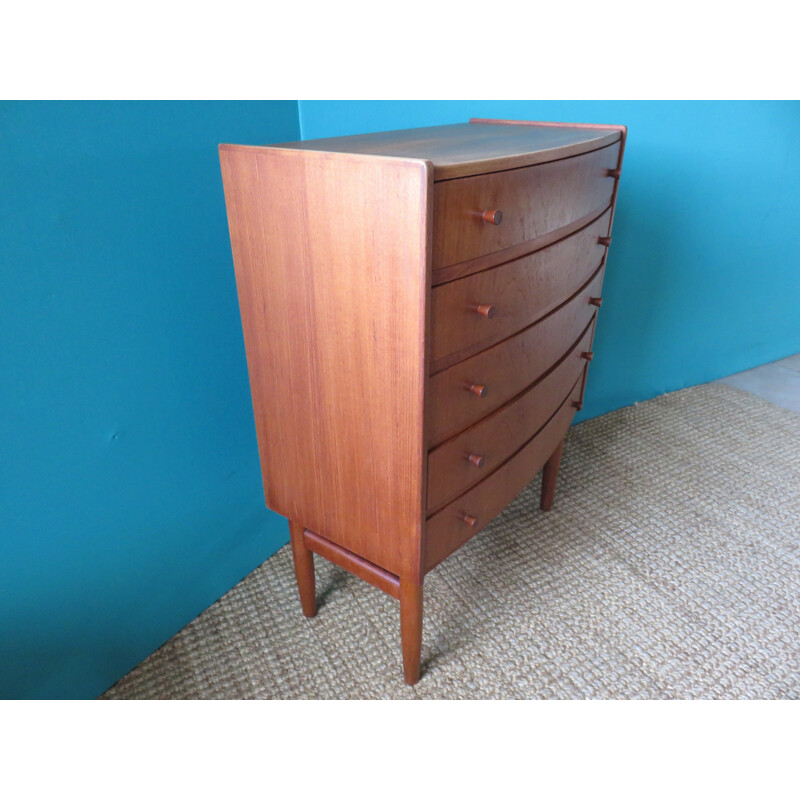 Small teak Danish chest of drawers  - 1950s