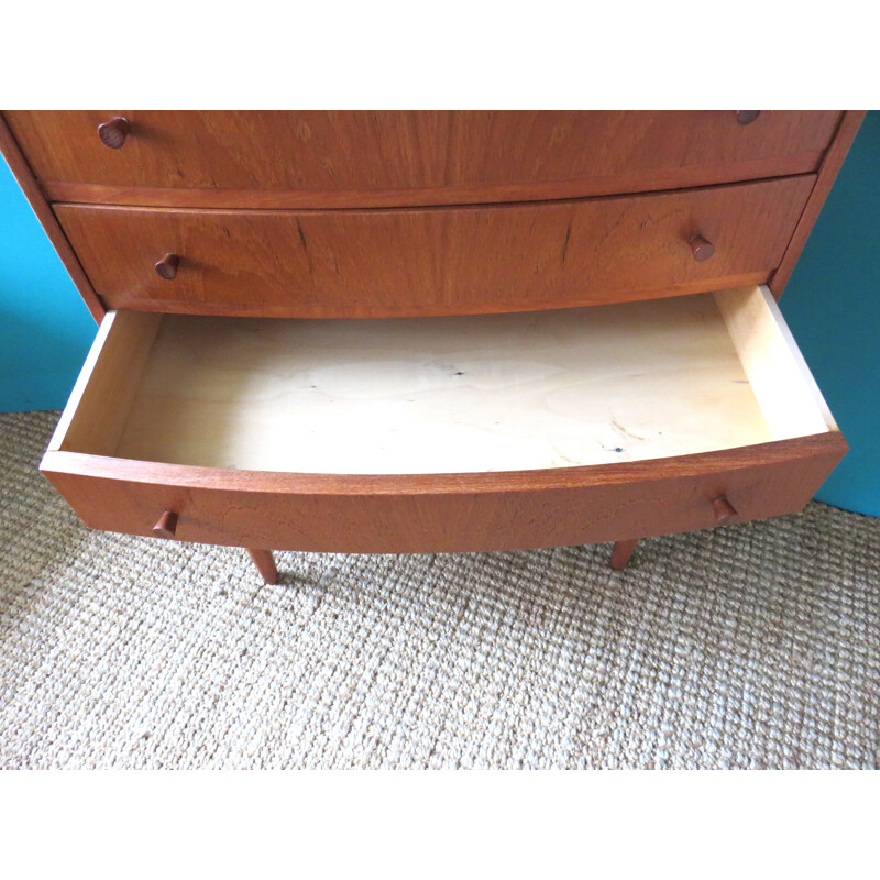 Small teak Danish chest of drawers  - 1950s