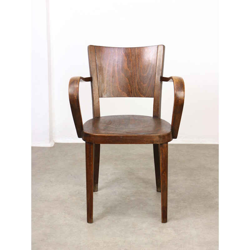 Fauteuil vintage modèle B47 en bois courbé par Michael Thonet, 1920