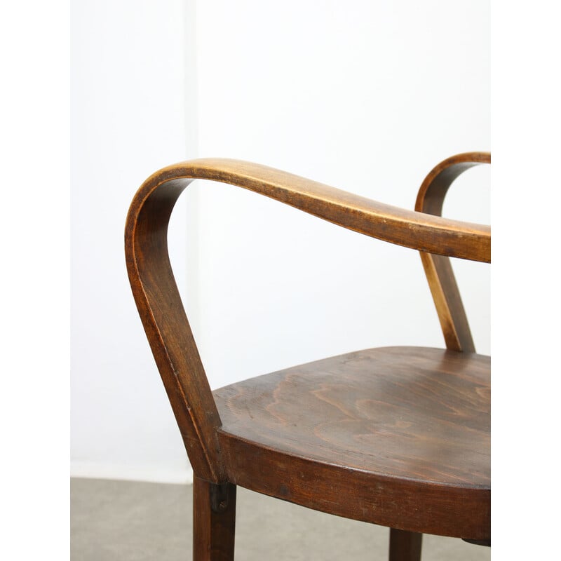 Vintage model B47 armchair in bent wood by Michael Thonet, 1920