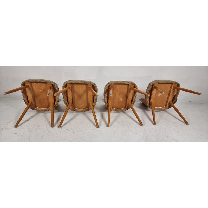 Set of 4 vintage chairs by Antonin Suman, 1960