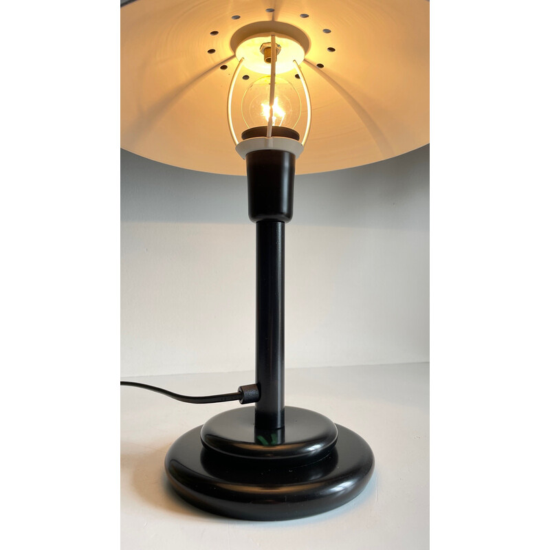 Lámpara de escritorio vintage de acero para Aluminor, Francia 1990