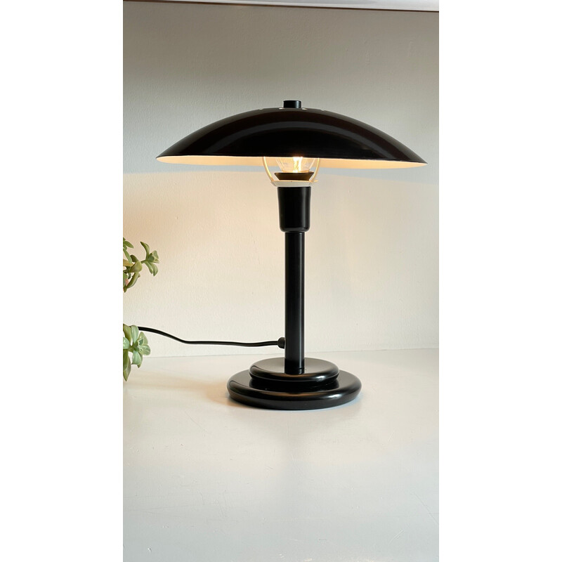 Lámpara de escritorio vintage de acero para Aluminor, Francia 1990