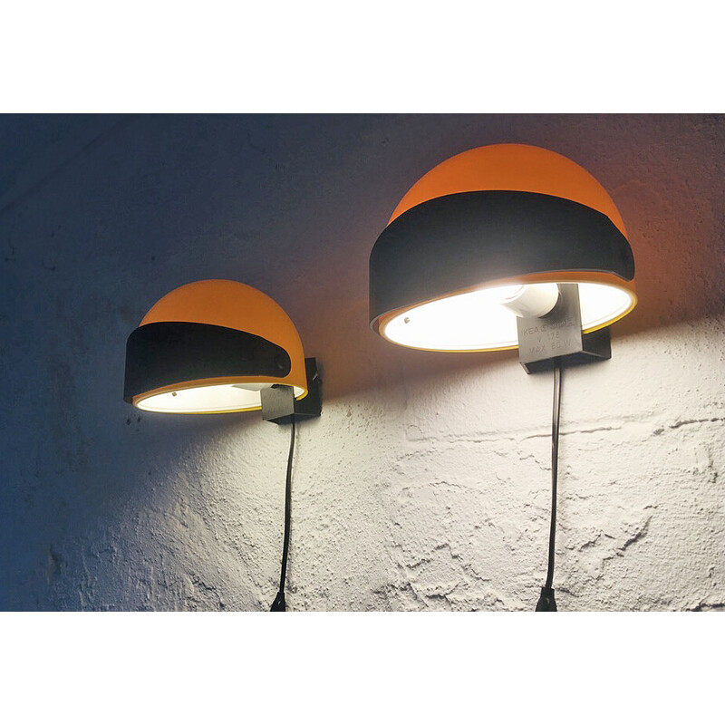Coppia di lampade da parete vintage per Ikea, 1970