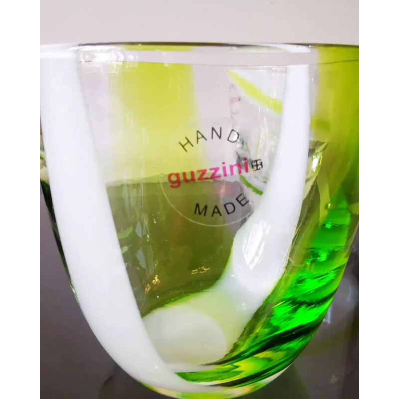 Set di 6 bicchieri vintage in vetro soffiato di Guzzini, Italia