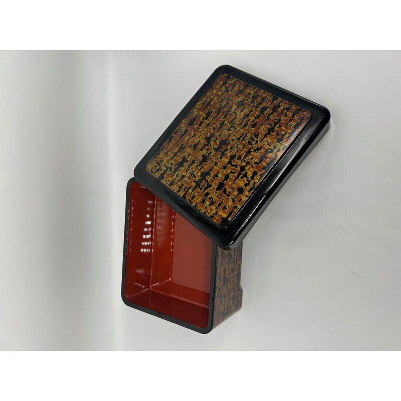 Vintage tortoiseshell lacquer box, Japan