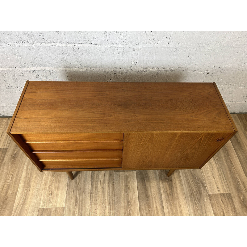 Vintage mid-length teak sideboard, Denmark 1960