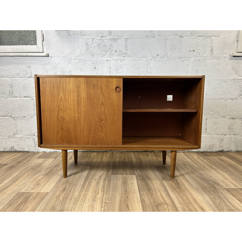 Vintage mid-length teak sideboard, Denmark 1960