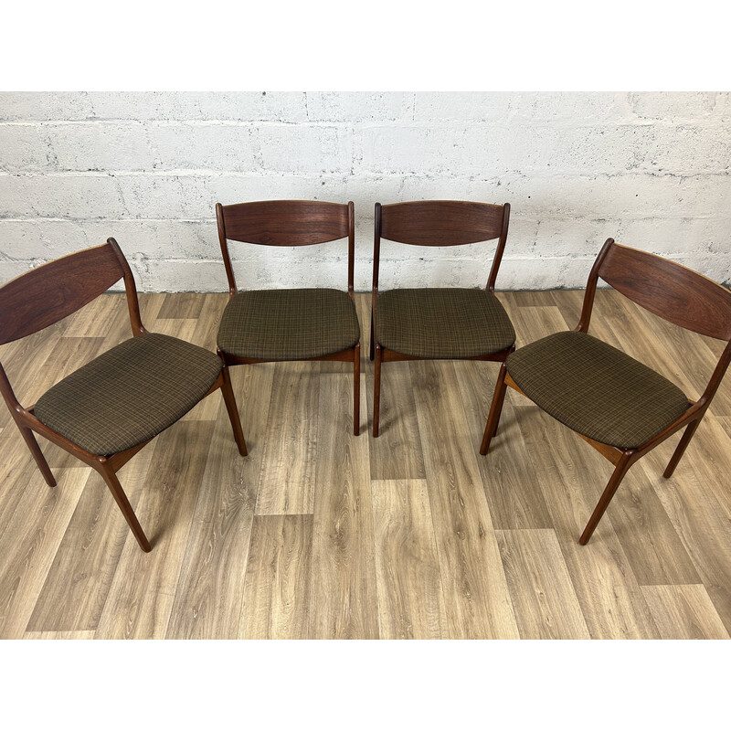 Set of 4 vintage teak dining chairs for Farsø Stolefabrik, Denmark 1960
