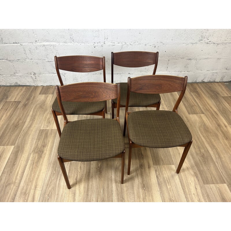 Set of 4 vintage teak dining chairs for Farsø Stolefabrik, Denmark 1960