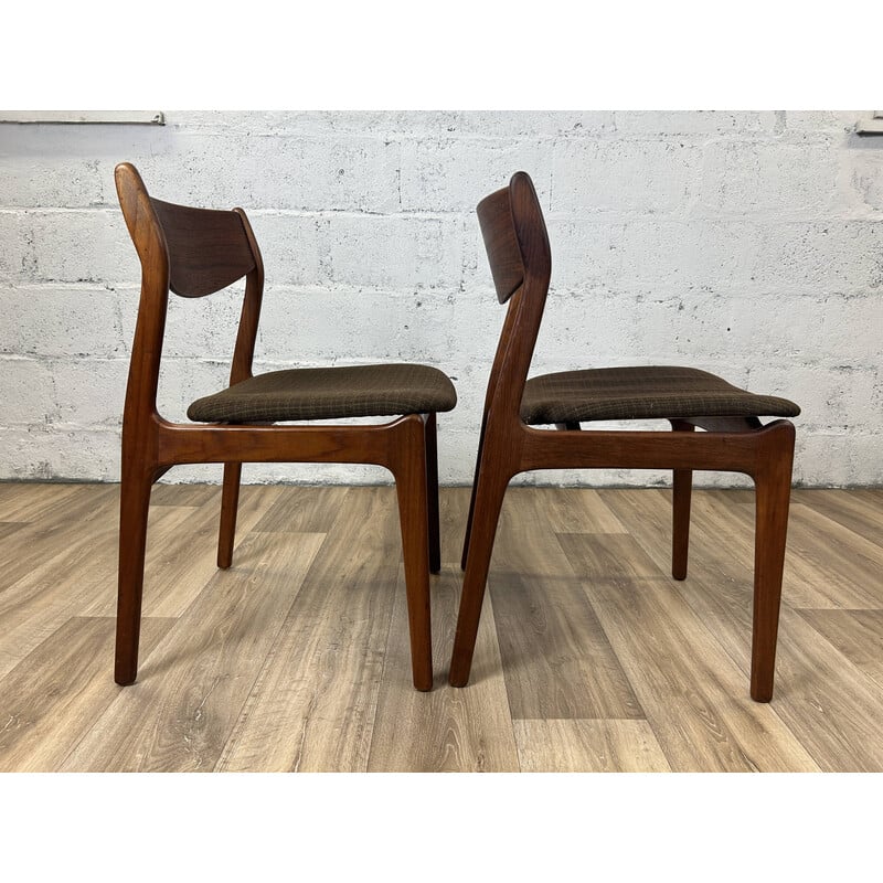 Set of 4 vintage teak dining chairs for Farsø Stolefabrik, Denmark 1960