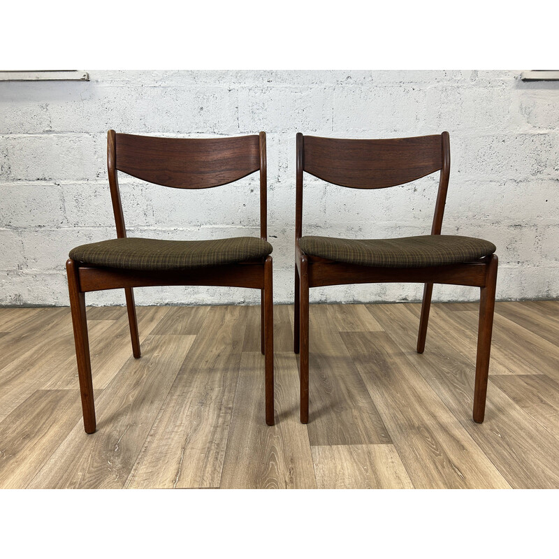 Set of 4 vintage teak dining chairs for Farsø Stolefabrik, Denmark 1960