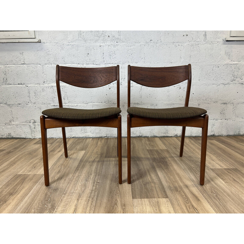 Set of 4 vintage teak dining chairs for Farsø Stolefabrik, Denmark 1960