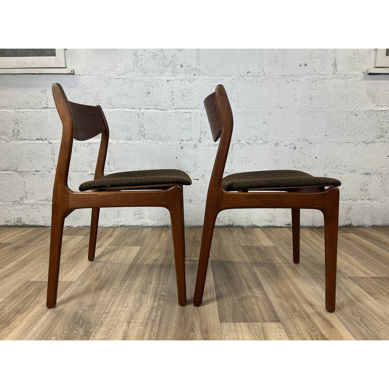 Set of 4 vintage teak dining chairs for Farsø Stolefabrik, Denmark 1960