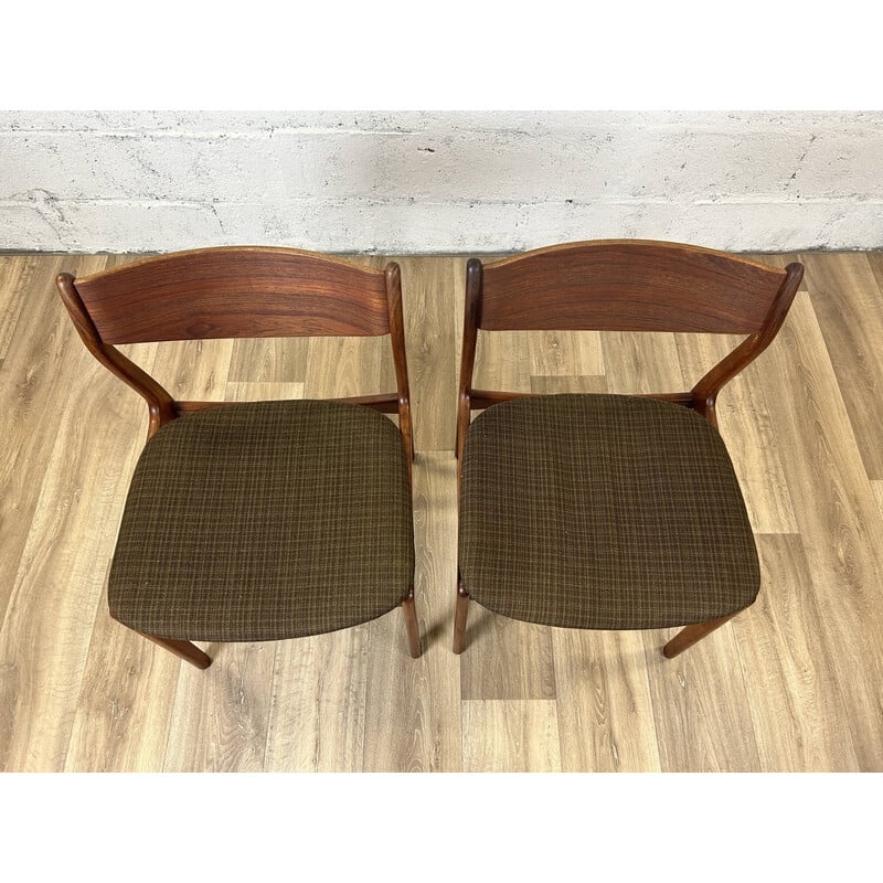 Set of 4 vintage teak dining chairs for Farsø Stolefabrik, Denmark 1960