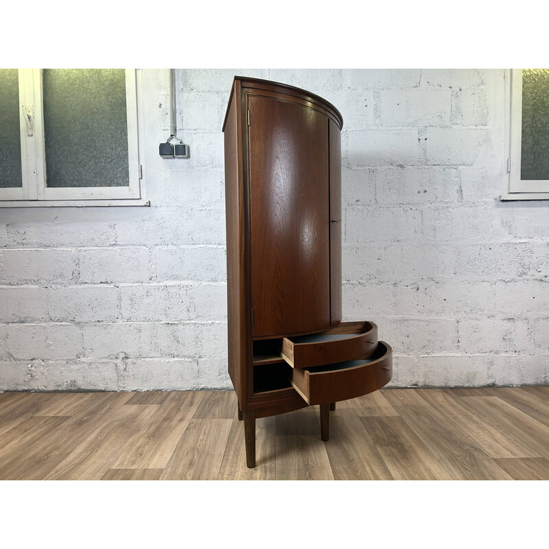 Vintage teak corner cabinet by Agnes Christoffersen, Denmark 1960