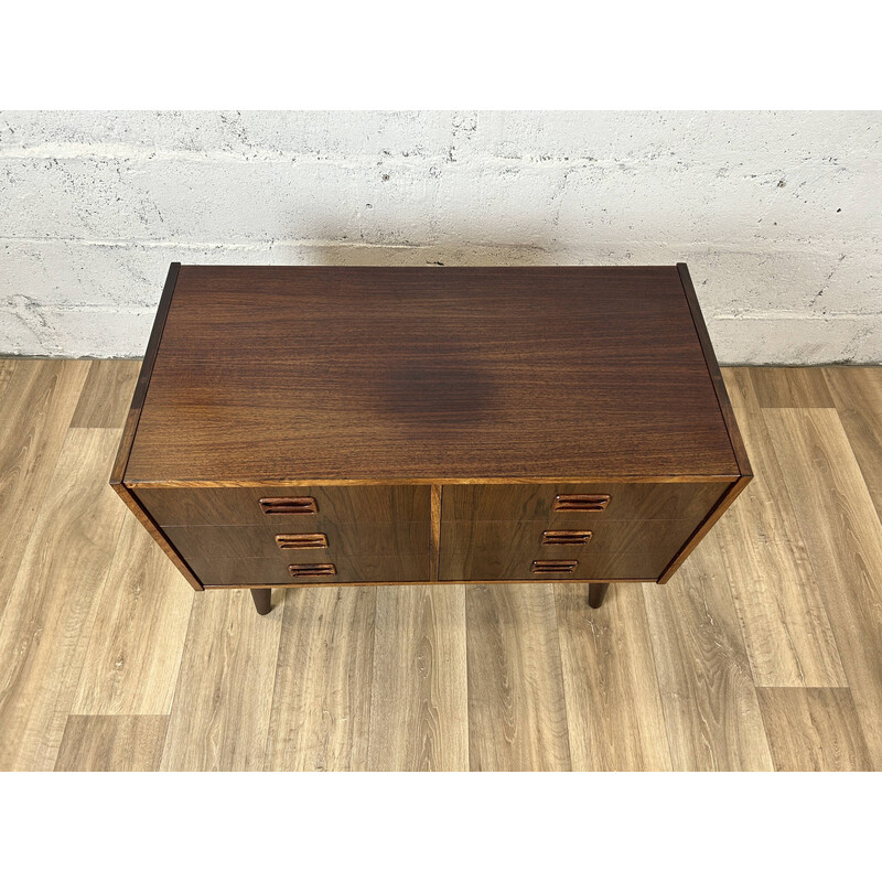 Vintage low chest of drawers in rosewood for Westergaards Mobelfabrik, Denmark 1960