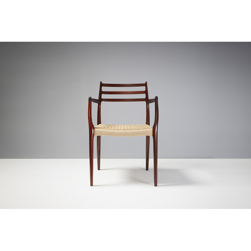 Fauteuil en palissandre, modèle 62 de Niels Moller - 1960