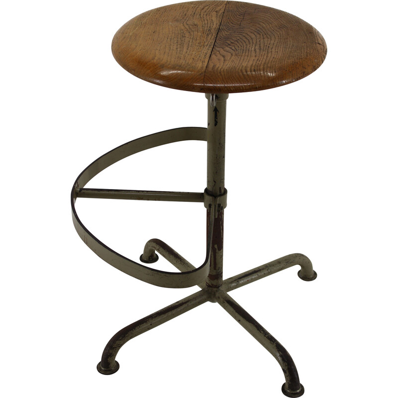 Vintage industrial stool, Italy 1950