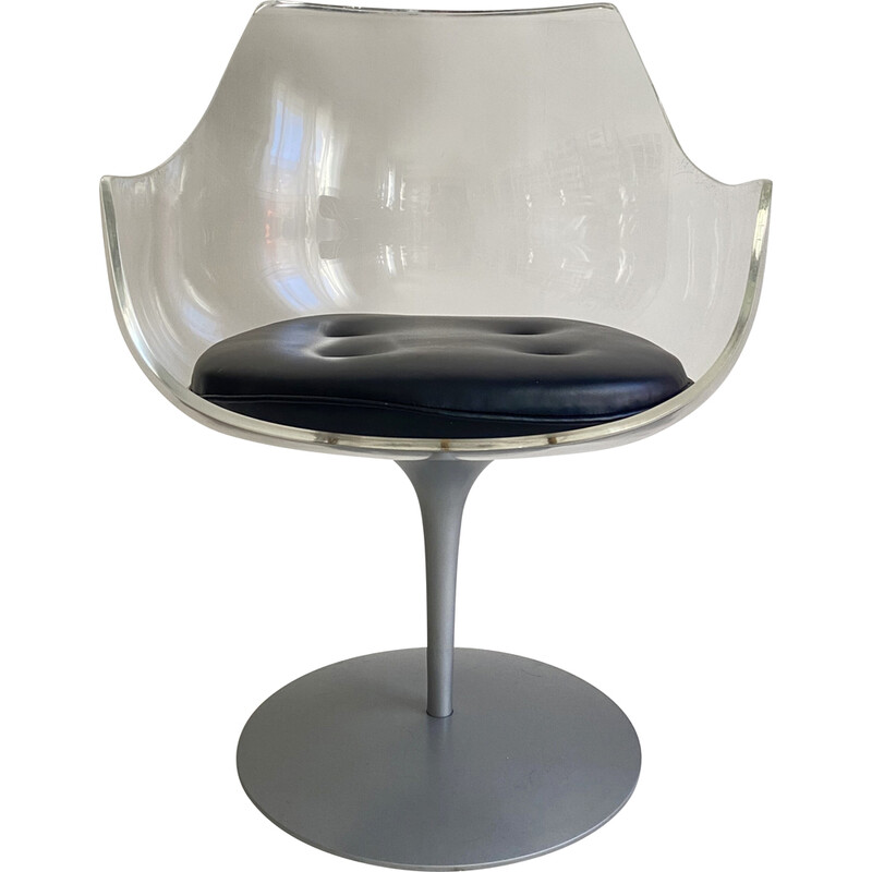 Vintage-Sessel "Champagne" aus Plexiglas und Aluminiumguss von Erwin und Estelle Laverne für Formes Nouvelles, 1960