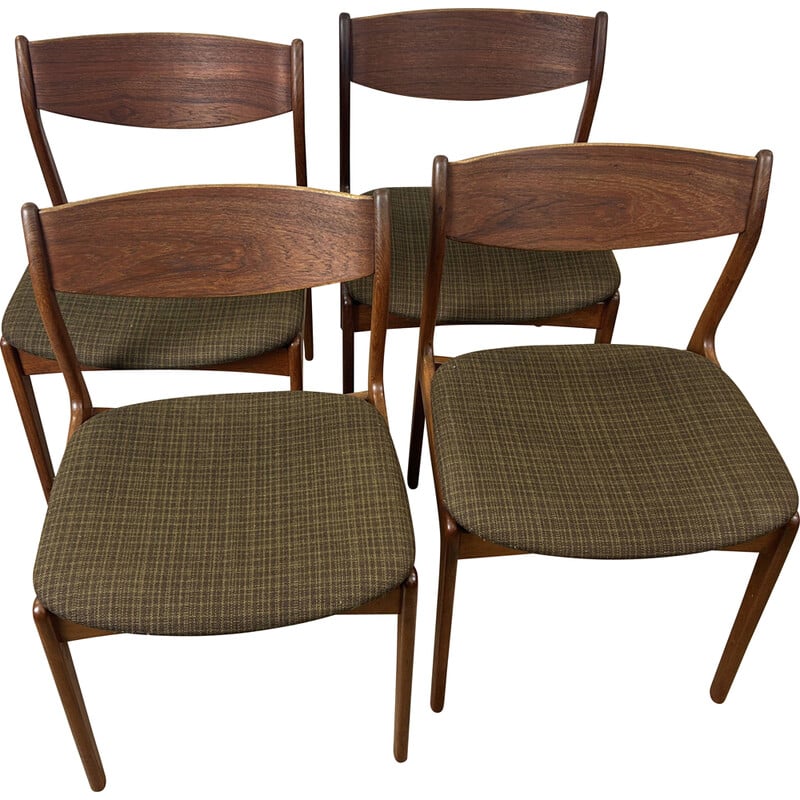 Lot de 4 chaises à repas vintage en teck pour Farsø Stolefabrik, Danemark 1960