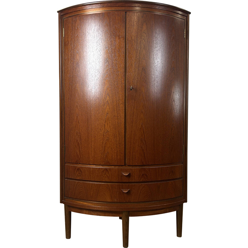 Vintage teak corner cabinet by Agnes Christoffersen, Denmark 1960