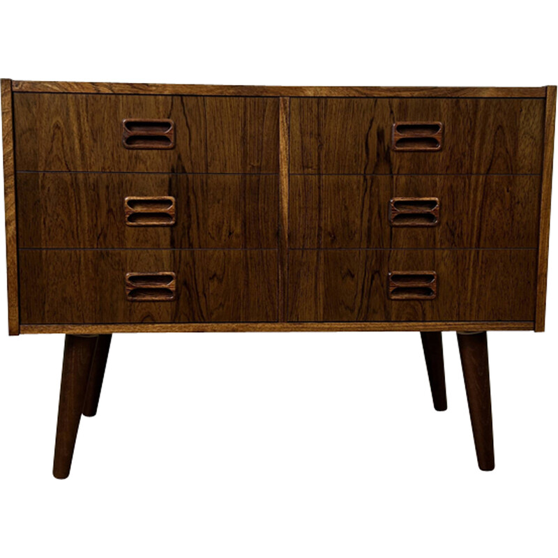 Vintage low chest of drawers in rosewood for Westergaards Mobelfabrik, Denmark 1960