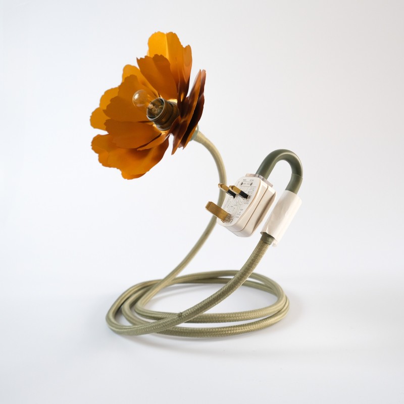 Vintage flexible stem flower lamp by Helena Christensen for Habitat Collection, 2004