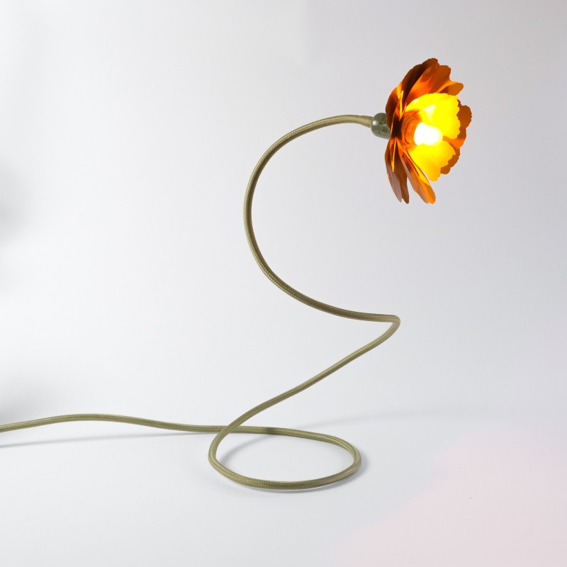 Vintage flexible stem flower lamp by Helena Christensen for Habitat Collection, 2004