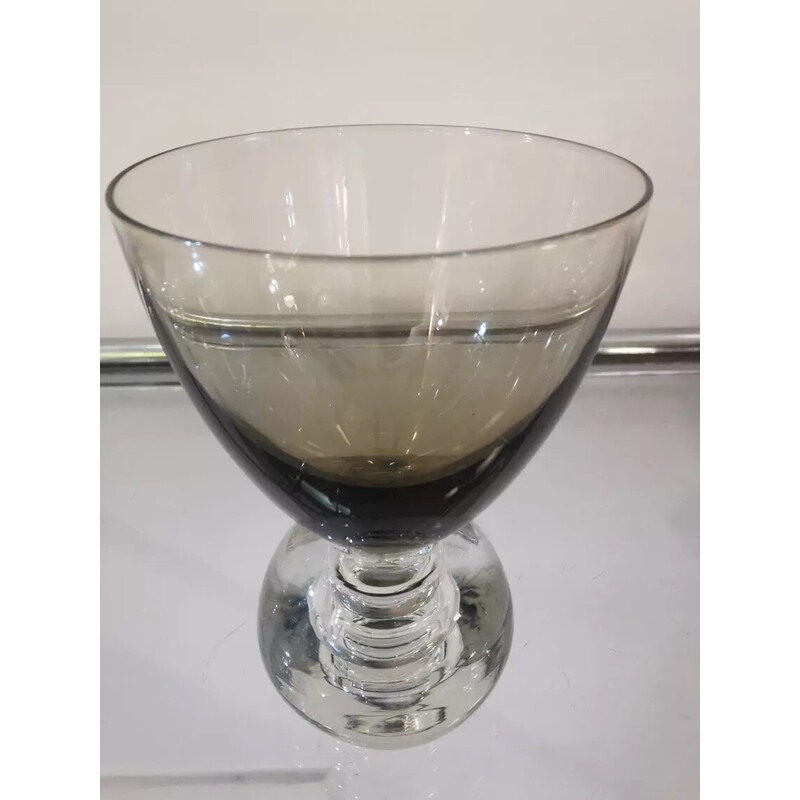 Set of 6 vintage "Chupito" liqueur glasses in blown glass