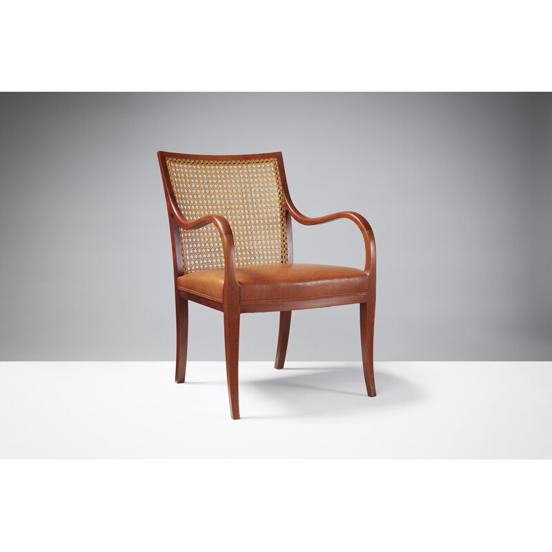 Cane Lounge Chair by Frits Henningsen - 1940s