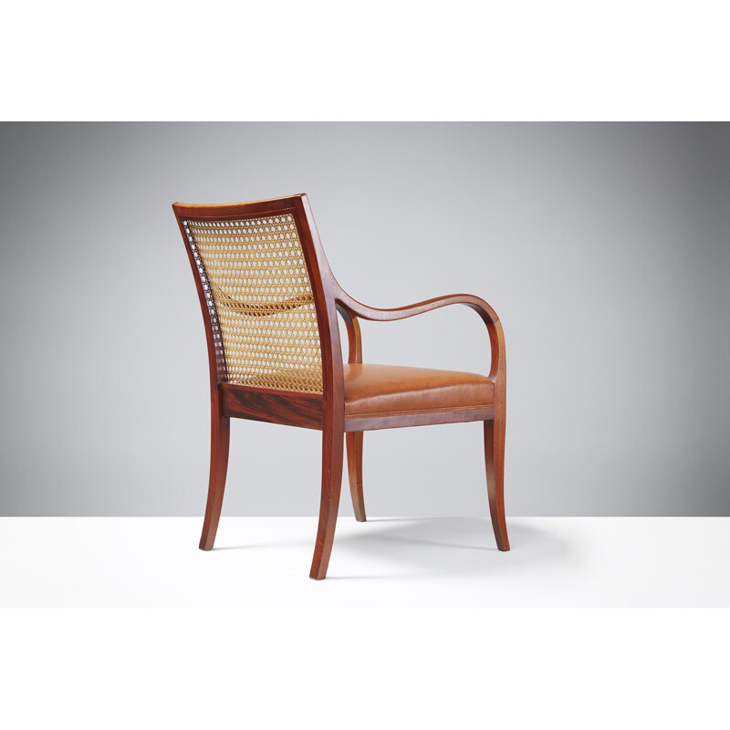 Cane Lounge Chair by Frits Henningsen - 1940s
