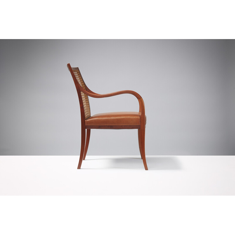 Cane Lounge Chair by Frits Henningsen - 1940s