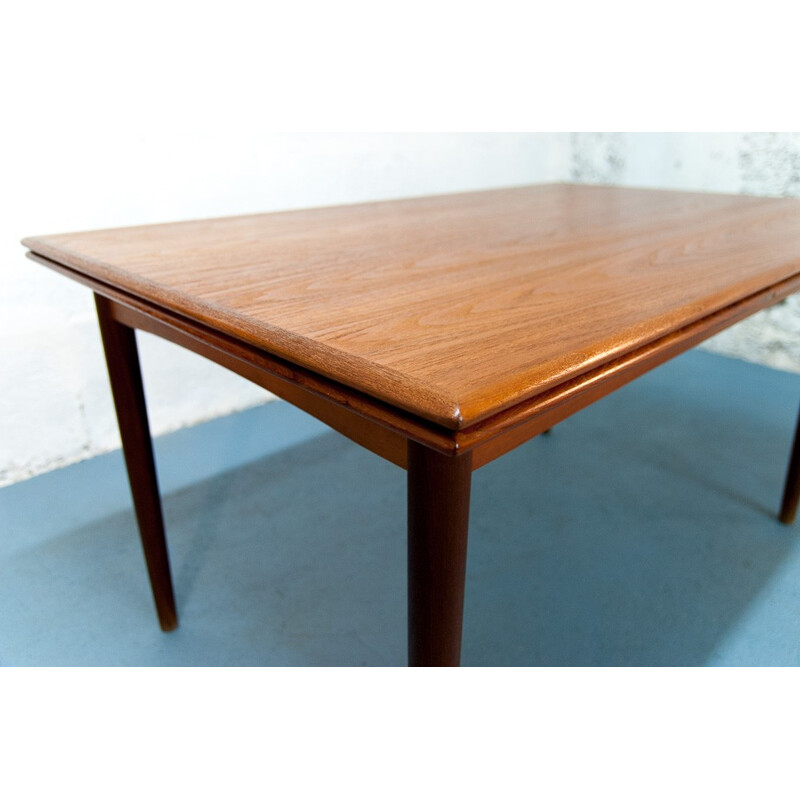 Scandinavian vintage teak extension table - 1960s