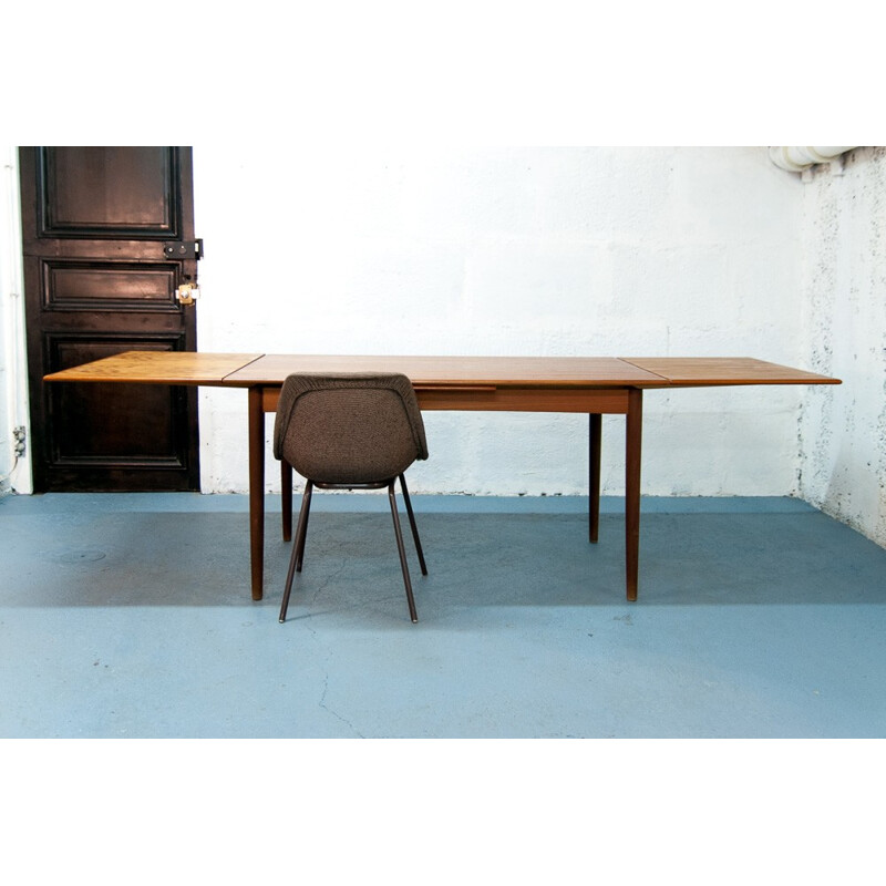 Scandinavian vintage teak extension table - 1960s