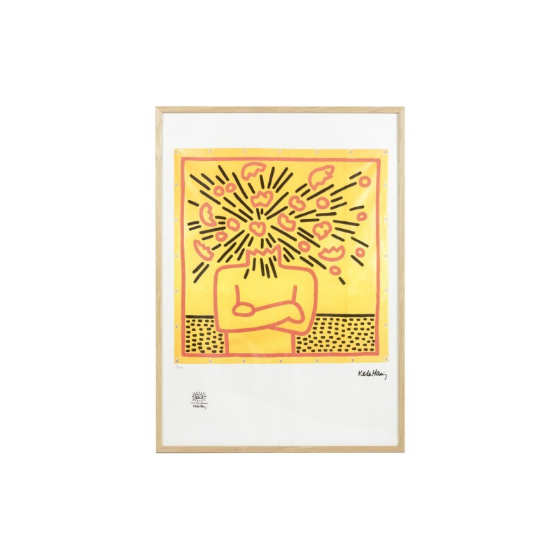 Vintage screen print by Keith Haring, USA 1990