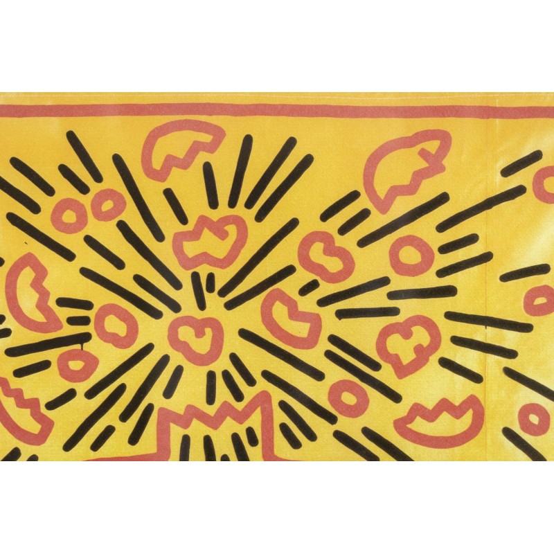 Vintage screen print by Keith Haring, USA 1990