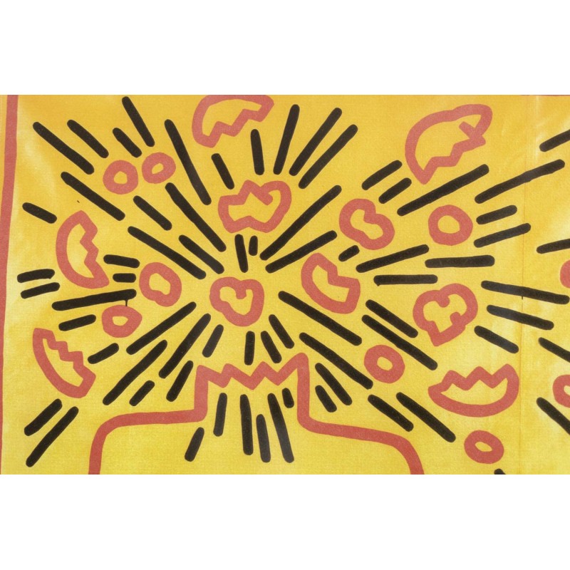 Vintage screen print by Keith Haring, USA 1990