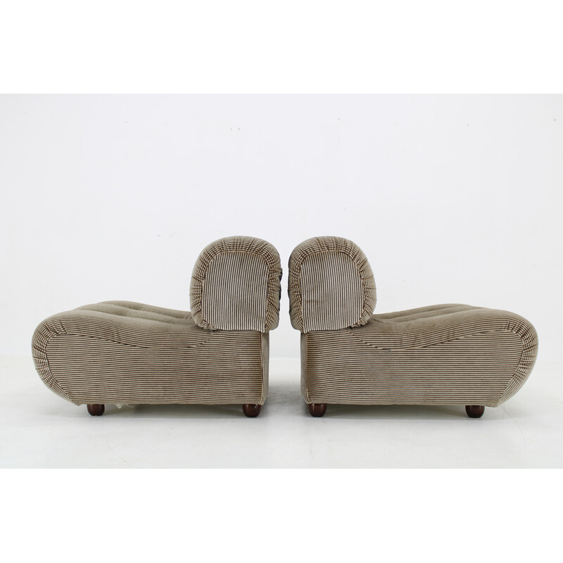 Paar vintage fauteuils van Giuseppe Munari, Italië 1970
