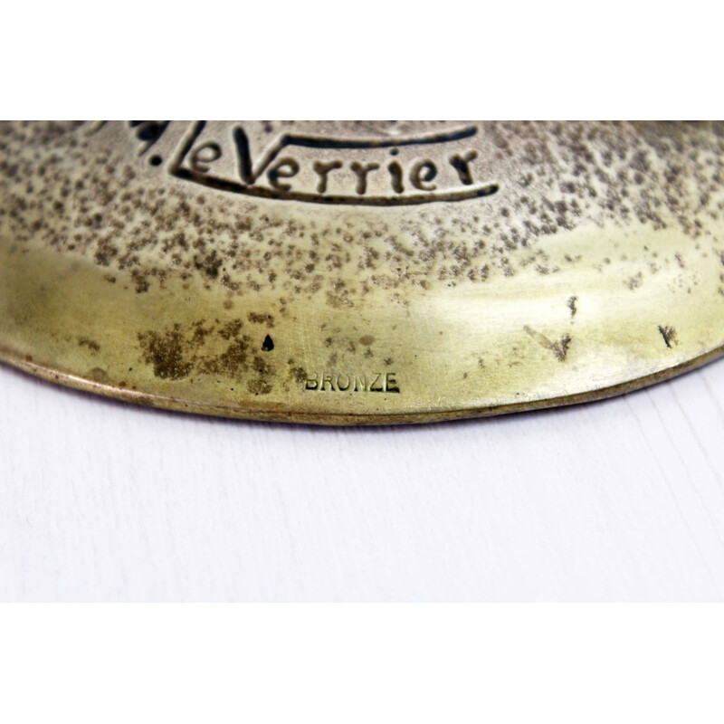 Vintage bronze bowl by Max Le Verrier