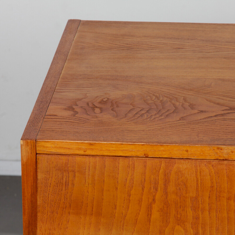 Vintage chest of drawers in oak wood, Czechoslovakia 1960