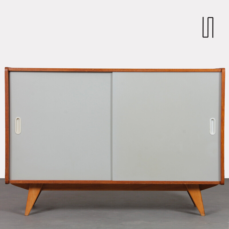 Vintage chest of drawers model U-452 in oak by Jiri Jiroutek for Interier Praha, Czechoslovakia 1960