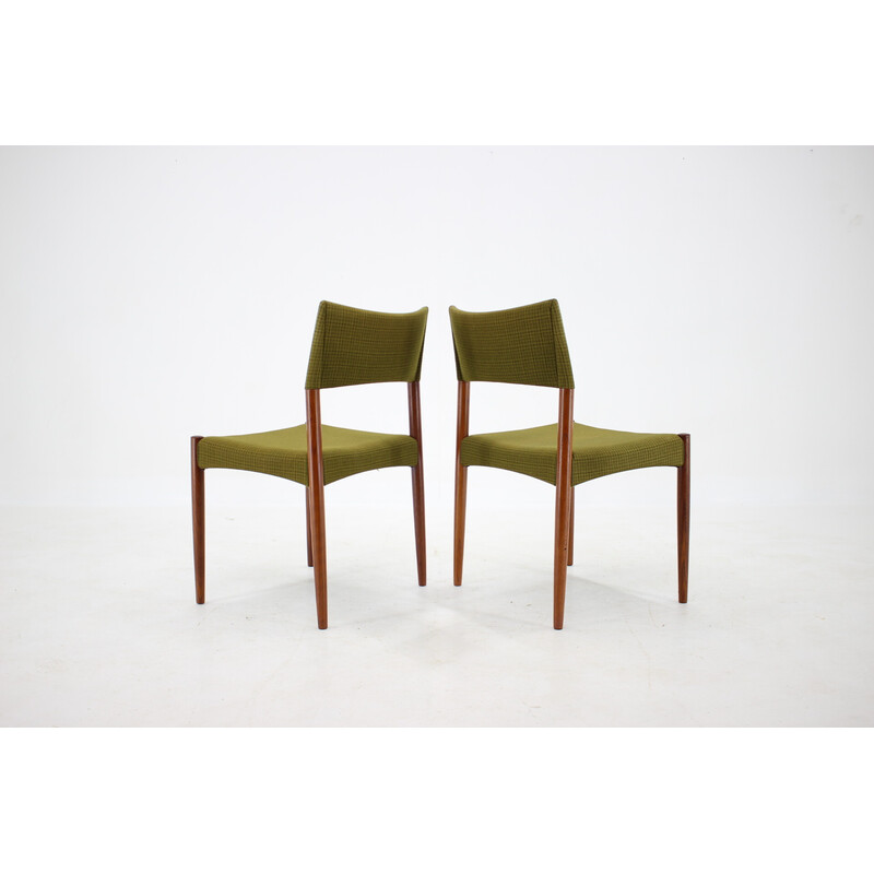 Set of 4 vintage teak dining chairs by Ejner Larsen and Aksel Bender-Madsen, 1960