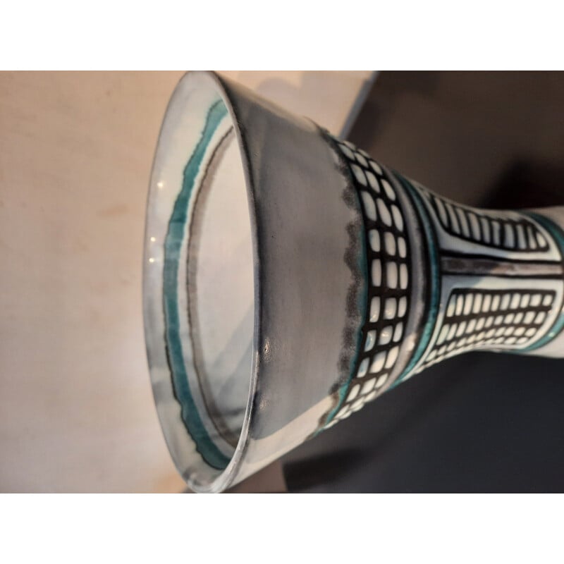 Vintage ceramic vase by Roger Capron