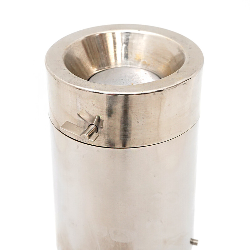 Vintage column ashtray in metal and chrome-plated brass for Stilnovo, Italy 1960